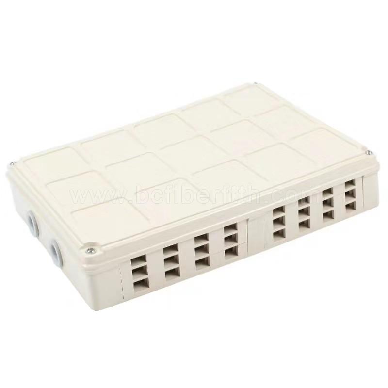 high quality Plastic terminal box 24 core wall mount or rack mount available Fiber Optic Joint Box Fiber Optic Patch Panel 