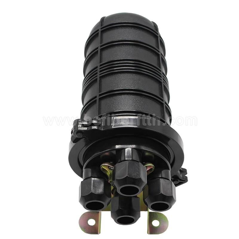 Ip68 12 to 48 core FTTH dome Vertical Mechanical seal mini joint closure fiber optic for connection 2 inlet 2 outlet