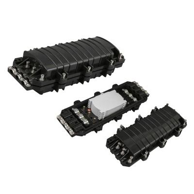 144 core fiber optic splice closure  3 inlet 3 outlet optical fiber cable joint closure 6 ports optic fiber closure 