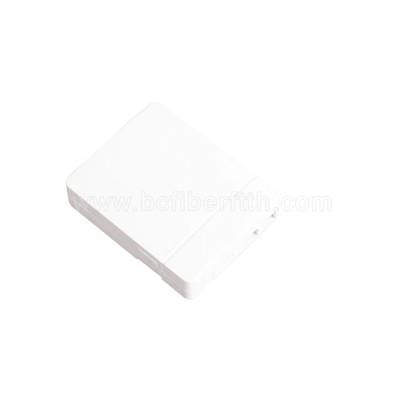 2 Core Waterproof FTTH Dustproof Fiber Optic Termination Box/2 Port SC Fiber Optic Wall Socket/Desktop Small FTTH Box 