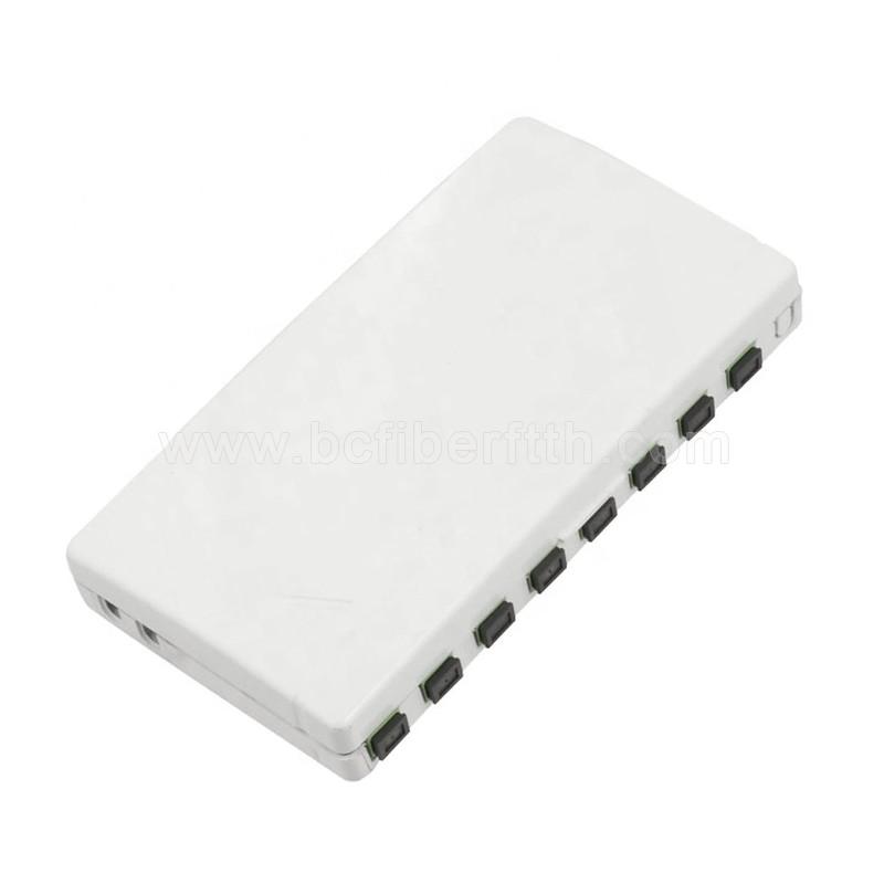 Supply 8 core fiber optic distribution box 8 ports small termination box FTTH fiber optic terminal box with SC LC adapter 