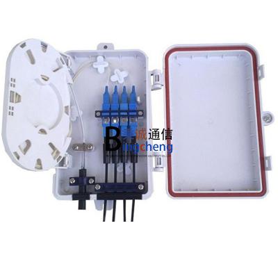 IP65 Supply 1/6 port faceplate FTTH optic fiber box outdoor plastic 1 2 4 6 core fiber terminal box with SC/LC adapter 