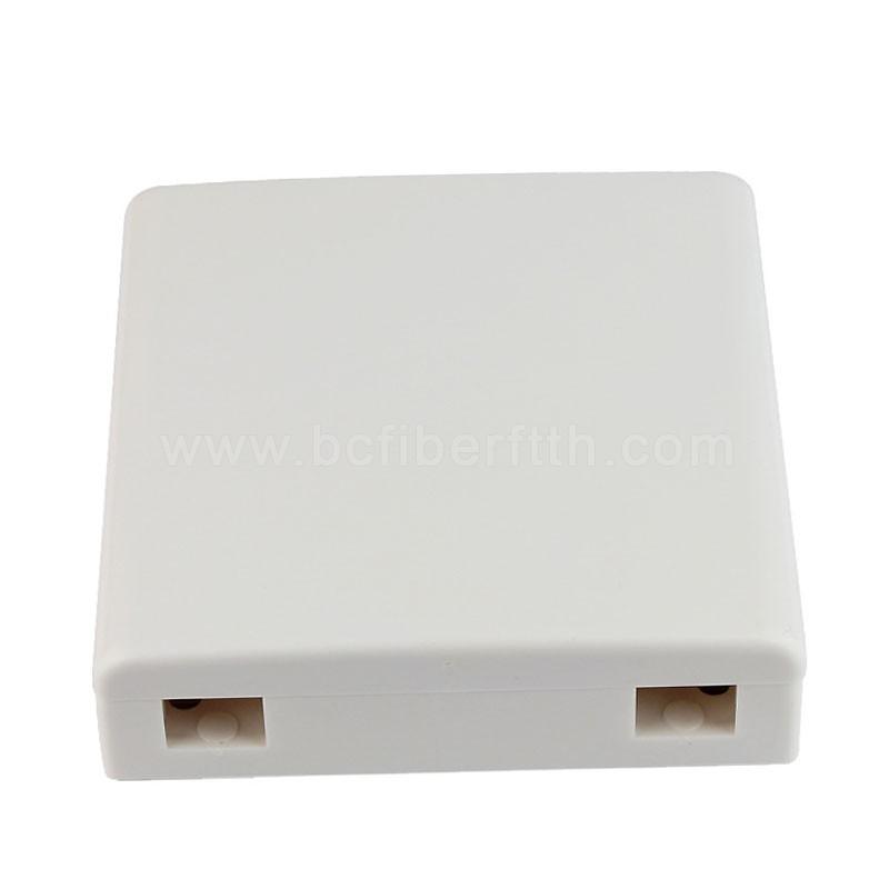 1 , 2 port Mini FTTH faceplate panel 86 type fiber optic terminal box 
