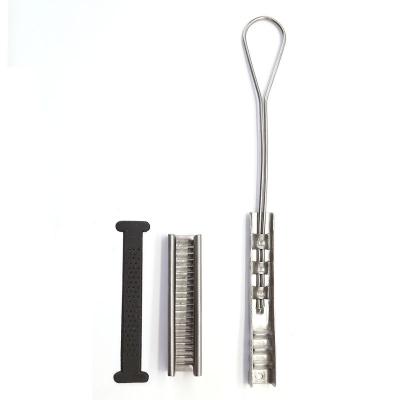 Heavy duty usage stainless steel telecom drop wire clamp 