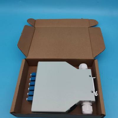 6 Port LC Duplex Adapter DIN RAIL Splice Box 12 Cores FTTH Fiber Optical Termination Box